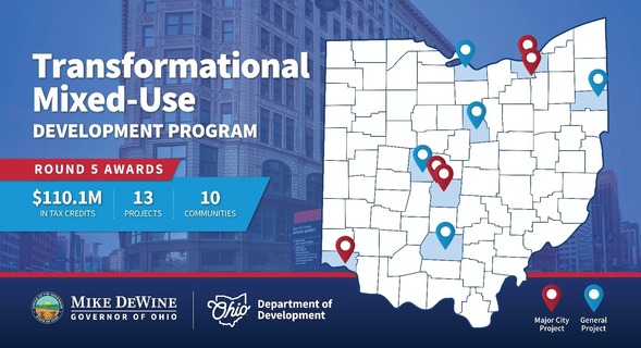 Map of Transformational Mixed-Use Projects