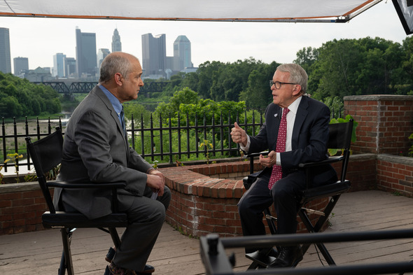 Gov. DeWine and Scott Cohn
