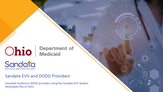 EVV DODD Opening Slide of the Presentation