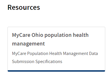 MyCare Ohio Resources