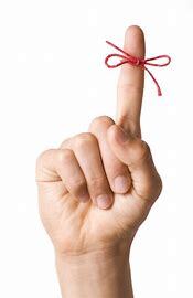 Reminder. String around a finger