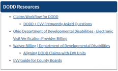 Phase 5 EVV Resources for DODD Providers