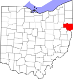 columbiana county map image