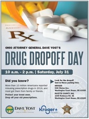 drug dropoff day flyer