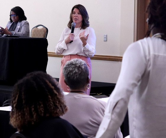 Director Criss speaking