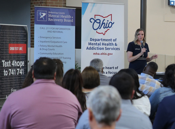 Director speaking at Town Hall