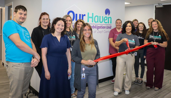 Our Haven ribbon cutting