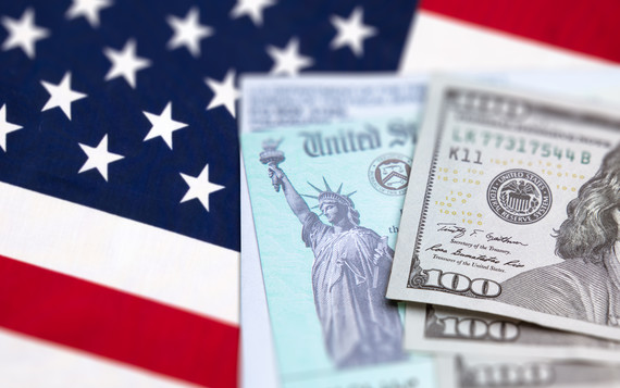 American Flag and Money