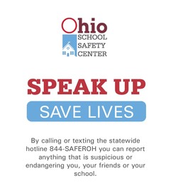Safer Ohio School Tip Line Banner