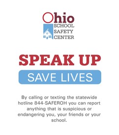 Safer Ohio School Tip Line Banner