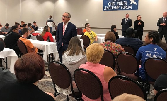 Mike DeWine Addressing Youth at Youth Leadership Forum
