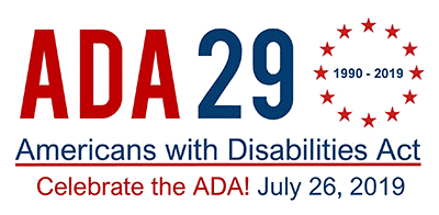 ADA Graphic image highlighting 29th Anniversary
