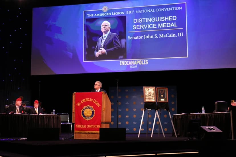 Governor DeWine Accepting the American Legion Distinguished Service Medal 