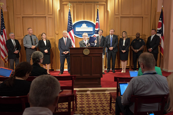 Governor DeWine announcing working group findings on Medical Board's Strauss Investigation 