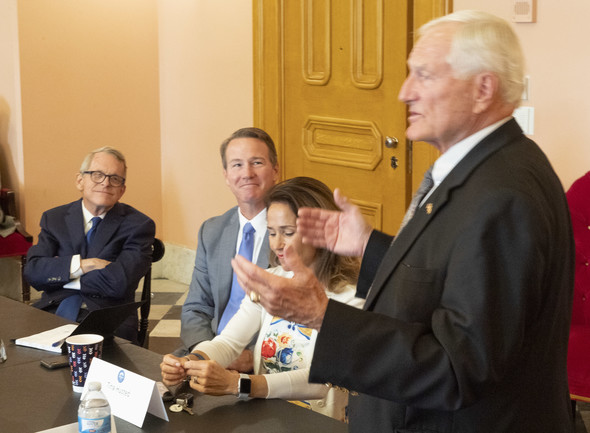 Governor DeWine and Lt. Governor Husted Hosted a Shared Values in Faith Roundtable at the Ohio Statehouse