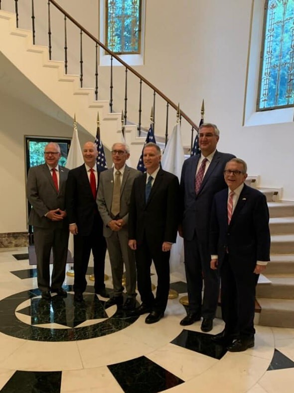 Governor DeWine meeting with fellow midwestern Governors 