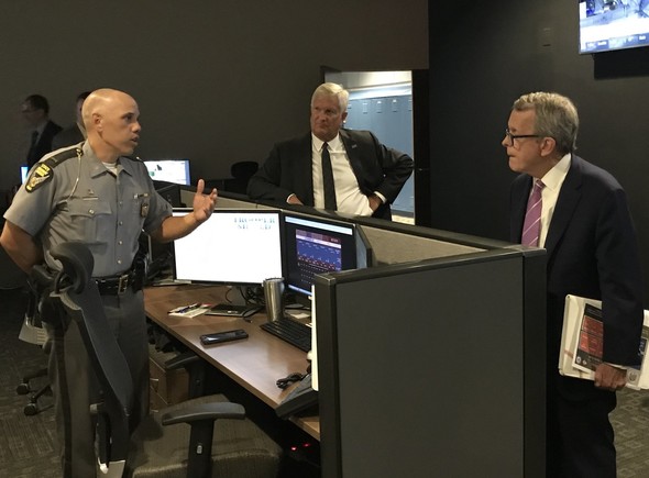 Governor DeWine at the Ohio Emergency Operations Center 