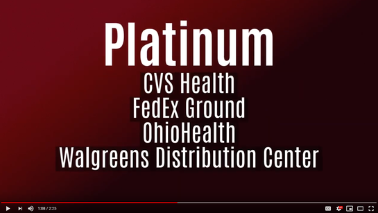 Gaphic Platinum  employers of Inclusion Award winners: Listed are CVS Health; FedEX Ground; OhioHealth and Walgreens Distribution Center