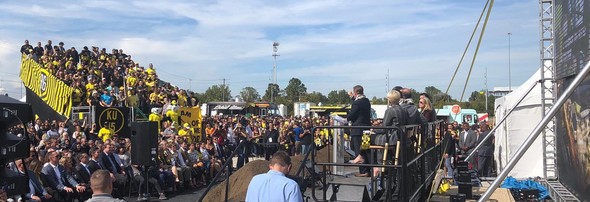 Lt. Governor Husted spoke at groundbreaking ceremony for the new Columbus Crew SC stadium