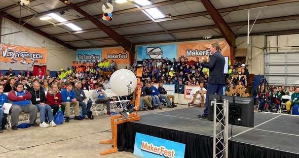 Lt. Governor Husted at Lima Makerfest