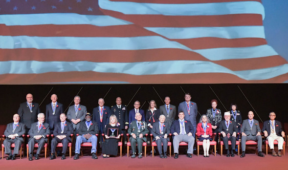 Governor DeWine at the Veterans Hall of Fame Induction Ceremony 