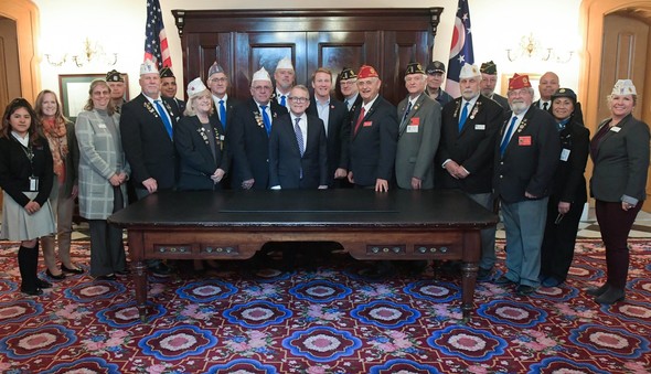 Governor DeWine met with members of the Ohio Legion