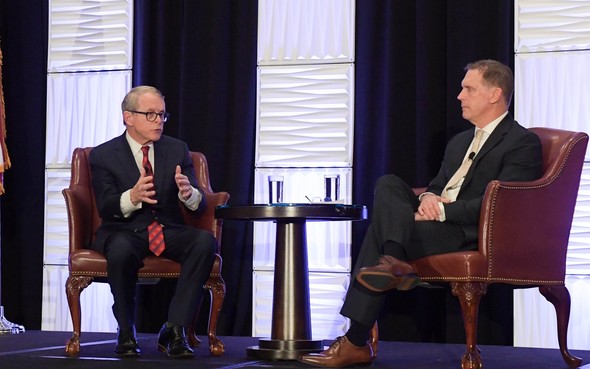 Governor DeWine with Director Jeff Davis, Department of Developmental Disabilities