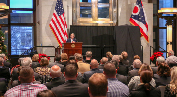 Governor DeWine at John Kasich's Portrait Unveiling 