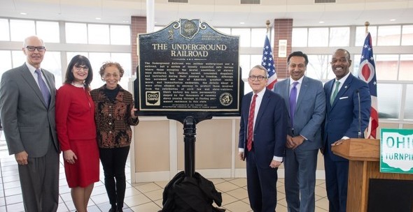 Governor DeWine at Underground Railroad Historical Marker Dedication Ceremony in Clyde, Ohio