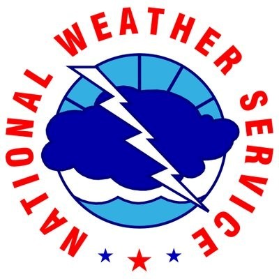 national weather service graphic depicting cloud and lightening bolt