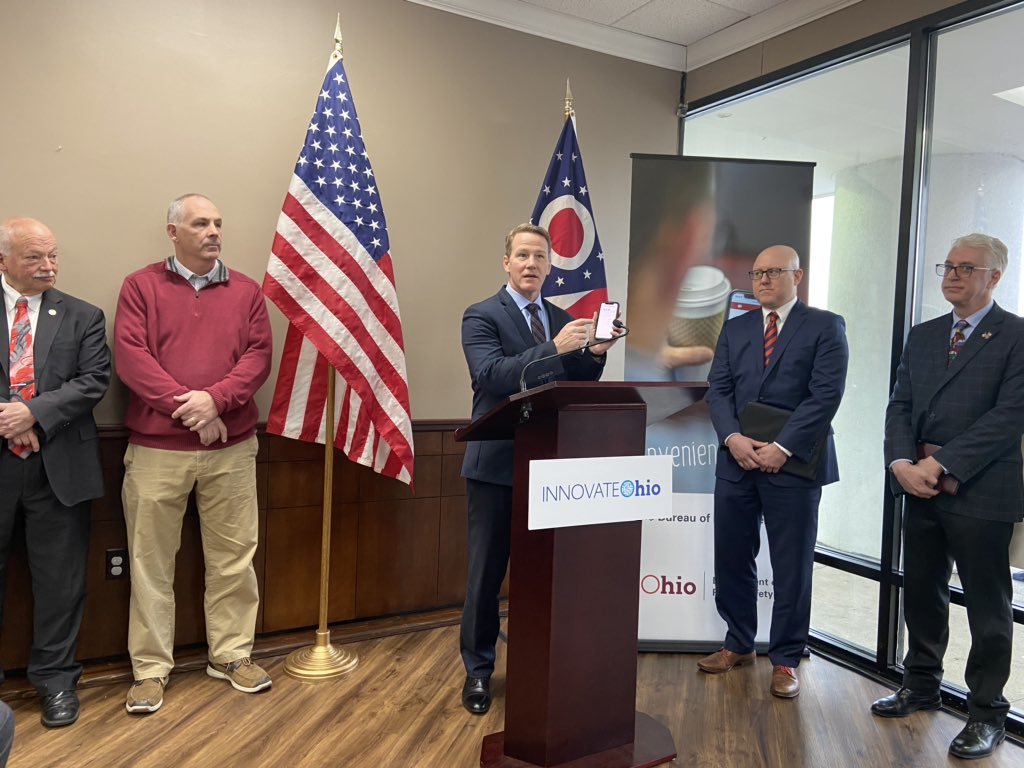 Lt. Governor Husted announced the expansion of the BMV's "Get In Line, Online" system to the Miami Valley