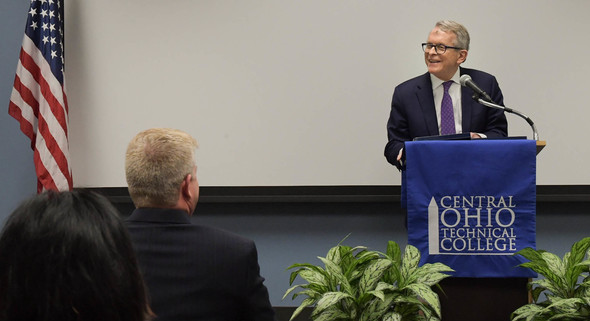 Governor DeWine announcing RAPIDS awards grant