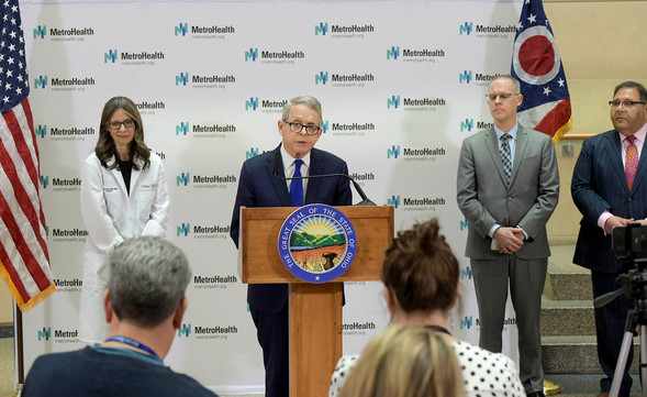 Governor DeWine providing an update on the potential spread of Coronavirus Disease