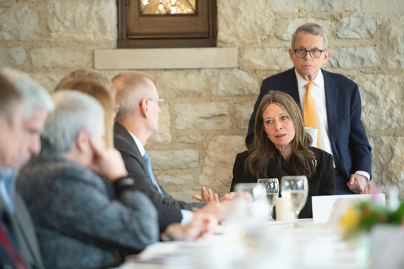 Governor DeWine and Dr. Acton at Health Advisory Group Meeting