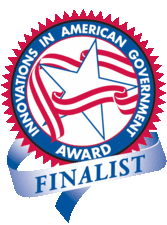Innovations in American Government Award Logo Features Star and Ribbon