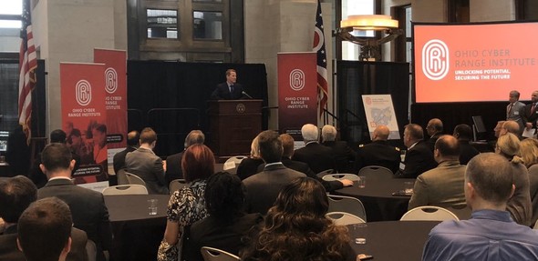 Lt. Governor Husted speaking the new Ohio Cyber Range Institute 