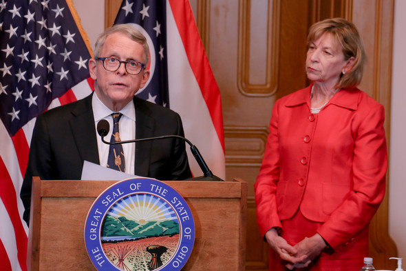 Governor DeWine addressing Ohioans about the ongoing COVID-19 pandemic