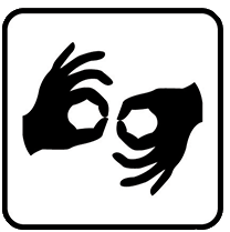 black and white hands demonstrating sign language