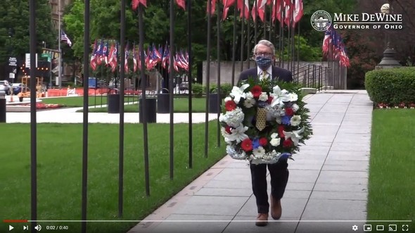 Governor DeWine Wreath Laying Ceremony 