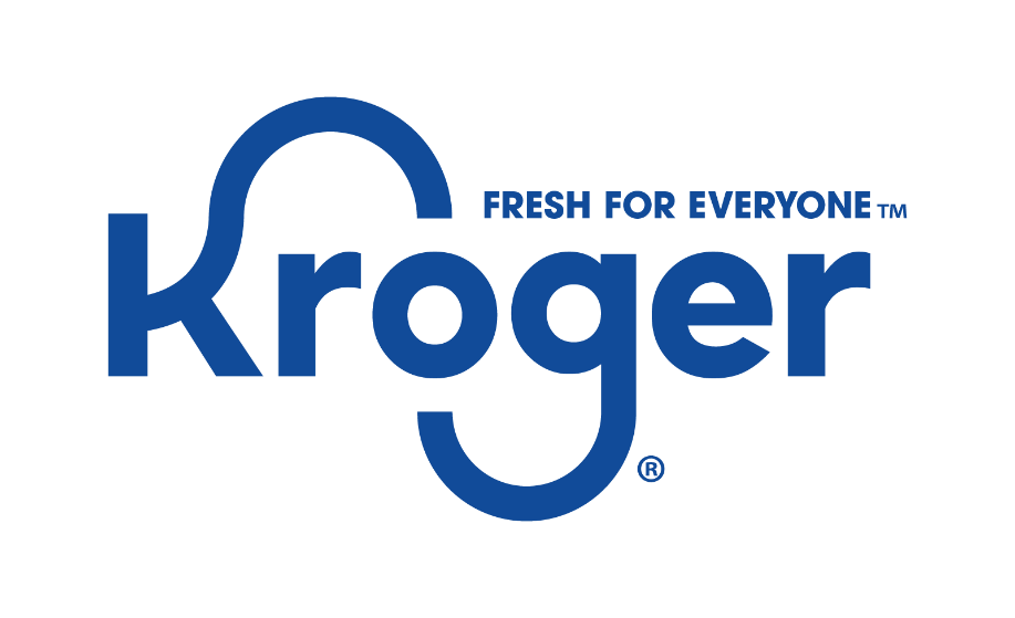 Kroger logo: text: Kroger Fresh for Everyone