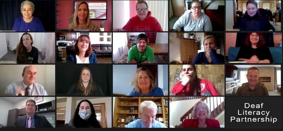  Photos from Deaf Literacy Partnership Zoom Meeting
