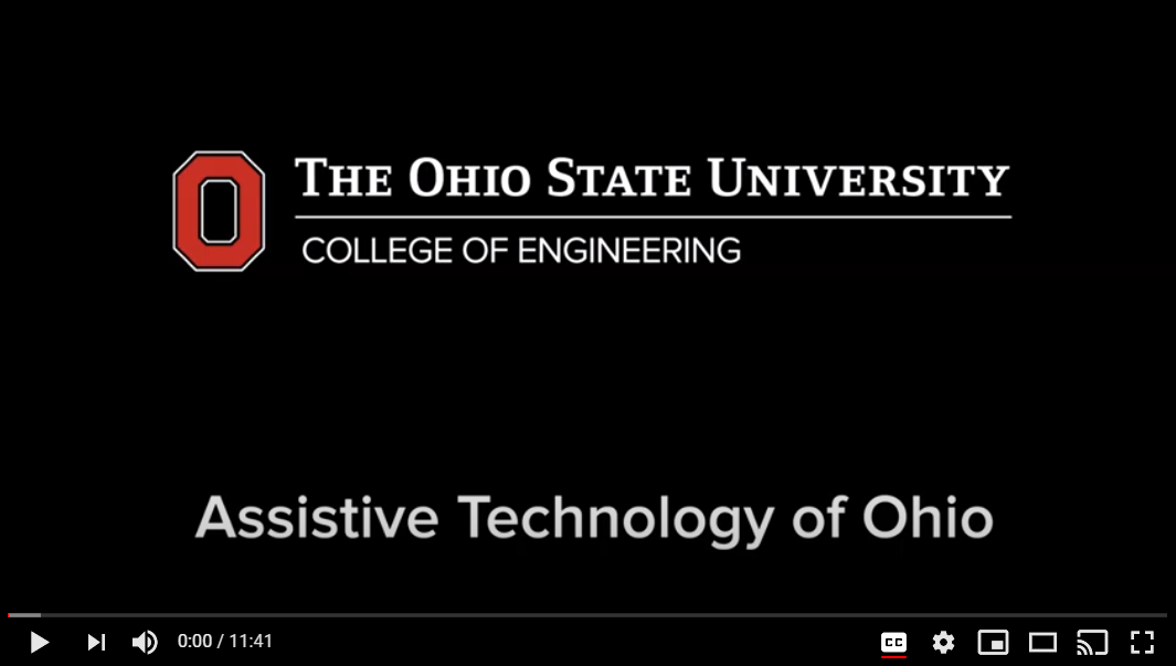 Screen shot from OSU's  Assistive Technology Series
