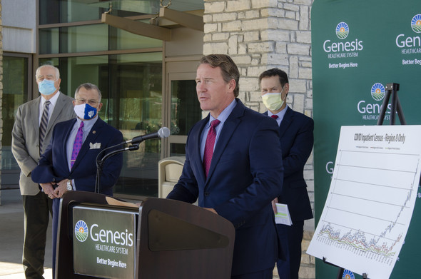 Lt. Governor Jon Husted at Genesis Health