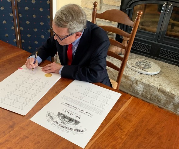 Governor DeWine signs Ohio's Certificate of Ascertainment