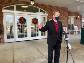 Lt. Governor in Georgetown for vaccinations