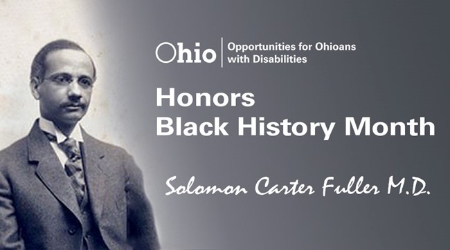 OOD Honors Black History Month Solomon Carter Fuller M.D. picture of man in jacket and tie