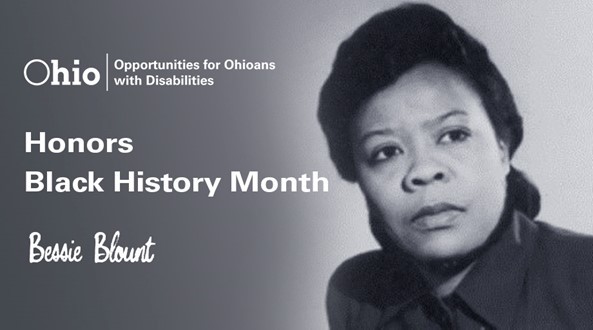 OOD Honors Black History Month Bessie Blount picture of woman