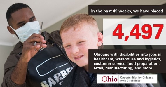 OOD continues to assist Job seekers In the past 49 weeks, we have placed 4,497 Ohioans with disabilities into jobs
