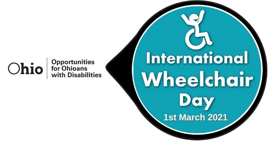 graphic of person in wheelchair International Wheelchair Day 1st March 2021