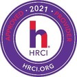 2021 logo with an h in the middle of circle. Text, HR Certification Institute Approved 2021 Provider 